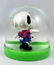 Snoopy - Boule à Neige Comics Spain - Snoopy Footballeur (Maillot Rouge & Bleu)