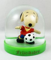 Snoopy - Comics Spain Snow Dome - Snoopy Soccer Player (White & Red T-shirt)