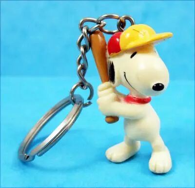 Snoopy - Figurine PVC Porte cl� - Snoopy Baseballeur