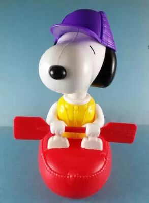 Snoopy - McDonald Premium 6\  Action Figure - Snoopy in Canoe