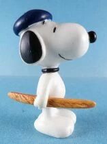 Snoopy - Plastoy PVC Figure - Snoopy with Baguette & Beret