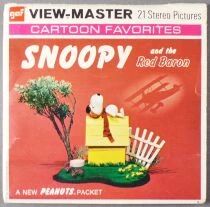 Snoopy - Pochette 3 Disques Gaf View-Master 3D Et le Baron Rouge R&eacute;f. B 544