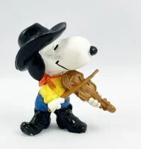 Snoopy - Schleich PVC Figure - Cowboy Snoopy Plays Violin.