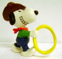 Snoopy - Schleich PVC Figure - Cowboy Snoopy with Lasso