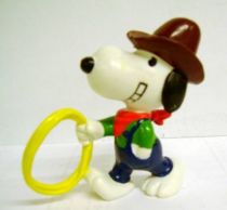 Snoopy - Schleich PVC Figure - Cowboy Snoopy with Lasso