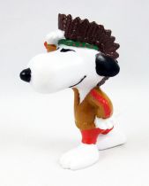 Snoopy - Schleich PVC Figure - Indian Chief  Snoopy