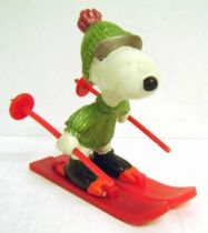 Snoopy - Schleich PVC Figure - Skier Snoopy (Green version)