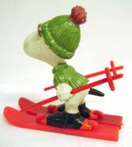 Snoopy - Schleich PVC Figure - Skier Snoopy (Green version)