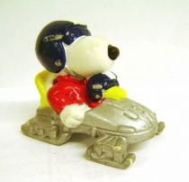 Snoopy - Schleich PVC Figure - Snoopy & Woodstock in Bobsleigh