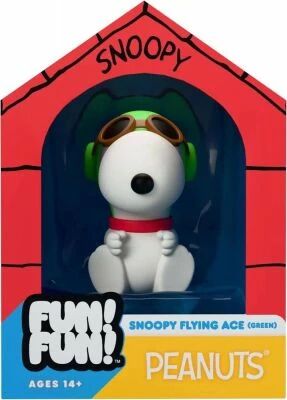 Snoopy & the Peanuts - Super7 Fun!Fun! Figure - Snoopy Flying Ace (Green)