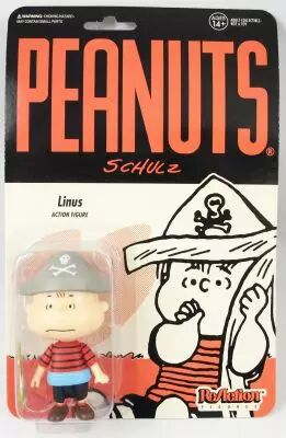 SUPER7 ReAction Figures: Camp Linus - Peanuts, Figurina Da Collezione 3.75 Pollici - 3