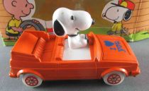Snoopy - Véhicule Métal Die-cast ESCI - Snoopy Auto Golf Cabriolet VW Orange