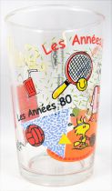 Snoopy - Verre à moutarde Amora - Les années 80 : Snoopy Fitness