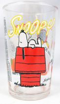 Snoopy - Verre à moutarde Amora - Les années 80 : Snoopy Fitness