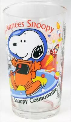 Snoopy - Verre � moutarde Amora - Les ann�es 90 : Snoopy Cosmonaute