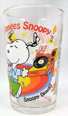 Snoopy - Verre � moutarde Amora - Les ann�es Snoopy
