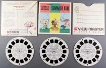 Snoopy (Peanuts) - Pochette de 3 Disques Gaf View-Master 3D Charlie Brown\'s Summer Fun R&eacute;f 548