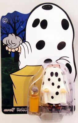 Snoopy et les Peanuts - Figurine ReAction Super7 - Ghost Sheet Charlie Brown
