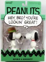 Snoopy et les Peanuts - Figurine ReAction Super7 - Spike & Snoopy