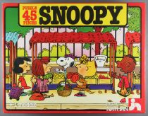 Snoopy et les Peanuts - Puzzle 45 pièces Nathan Réf 588 207 - Snoopy au Marché