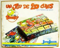 Snorky / Snorkles - Set of 20 wooden cubes - JeuJura 1985