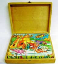 Snorky / Snorkles - Set of 20 wooden cubes - JeuJura 1985