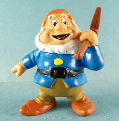 Snow White - Bully 1982 PVC figure - the Dwarf Happy