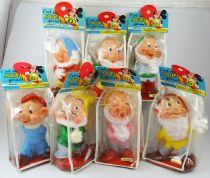 Snow White - Delacoste 6\'\' Squeeze Toys - The Seven Dwarves (mint in original baggies)