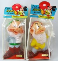 Snow White - Delacoste 6\'\' Squeeze Toys - The Seven Dwarves (mint in original baggies)