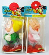 Snow White - Delacoste 6\'\' Squeeze Toys - The Seven Dwarves (mint in original baggies)