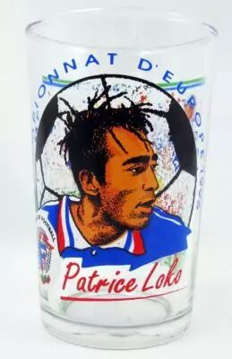 Soccer - Amora Mustard glass 1996 - Patrice Loko (European Championship 1996)