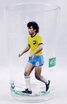 Soccer - Promo Foot Mustard glass 1982 - Zico (Brazil - World Cup Espana 1982)