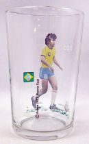 Soccer - Promo Foot Mustard glass 1982 - Zico (Brazil - World Cup Espana 1982)