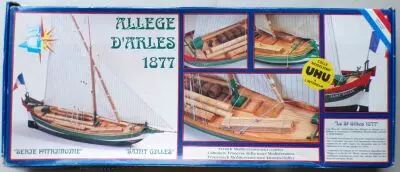 Soclaine SA 1015 - Bateau All�ge d\'Arles 1877 Le Saint Gilles 69 cm - Maquette Bois S�rie Patrimoine 1/50 Neuve Boite