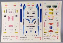 Solido Decal Sheet 1/43 for  Alfetta GTV San Remo Monza 78 Elbe 79