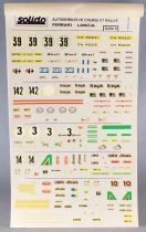 Solido Decal Sheet 1/43 for Racing & Rally Cars Ferrari Lancia Sheet A