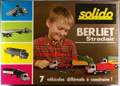 Solido Detachable PL3 Berliet Stradair Set 7 Different Vehicles Complete Manual