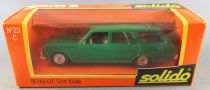 Solido Gam 2 N° 23C Peugeot 504 Civile Break Verte Neuve Boite 1