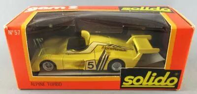 Solido Gam 2 N� 57 Alpine Turbo Jaune Neuve Boite 2