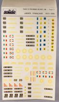 Solido Military 4 Decal Sheets 1:50 France Us Germany Rfa Ussr Gb 