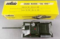 Solido Military N&deg; 208 WW2 SU 100 Soviet Russian Tank M47 Green Livery Boxed