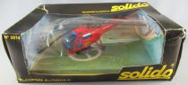 Solido N° 3814 Sécurité Civile Civil Security Alouette III Helicopter Mint in Box