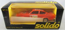 Solido N° 70 Opel GTE Rallye Monte Carlo Orange Neuve Boite