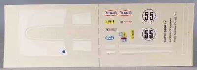Solido Planche D�calcomanies 1/43 Capri 2600 RV Le Mans 73 Fitzpatrick