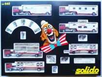Solido Réf 663 Coffret Cirque Amar Caravane 5 Camions 1 Remorque 3 Animaux 7 Personnels Neuf Boite