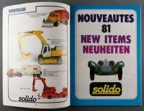 Solido Retailer Catalog 1980/81