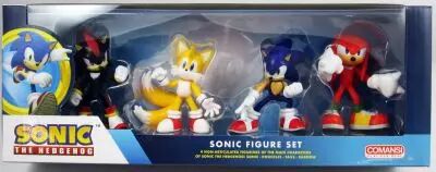 Sonic - Comansi - Set de 4 figurines PVC : Knuckles, Tails, Shadow, Sonic