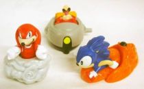 Sonic the Hedgehog - Set de 3 figurines Happy Meal : Sonic, Knuckles, Robotnik.