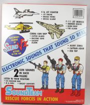 Sound Team : Rescue Forces in Action - Toy Island 1990 - Figurines Sonores 17cm Max Shado & Red Top