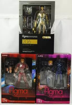 Space Adventure Cobra - Set de 3 Figurines Figma - Cobra, Lady Armano�de, Crystal Boy - Max Factory